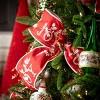 15'L Sullivans Christmas Red Ribbon With Joy Sentiment, Red-White - 3 of 4