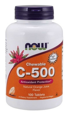 C-500 Chew Orange by Now Foods  -  100 Chewable