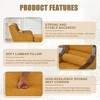 Oversized Indoor Single Sofa Chair, Fabric Recliner Couch with Wide Seat, Foam Cushion, Side Storage Pockets, Lazy Sleeper Armchair - 4 of 4