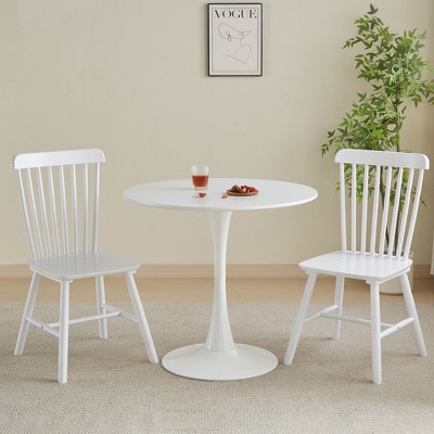NicBex Modern Round Dining Table with Pedestal Base Kitchen Table Bar Table for Kitchen, Dining Room