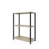 Homez 3 Tiers Wood Household Shelving Unit (23.54 in. W x 29.72 in. H x 11.73 in. D) - 2 of 4
