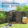 Outdoor Shed Garden Storage Shed Tool Storage Building with 4 Vents and 2 Sliding Doors, 9 x 6 FT - 4 of 4