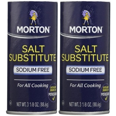 Morton Salt Substitute, 3.12 Oz, 2 Pk