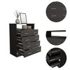 Depot E-Shop Four Drawer Dresser, Superior Top, One Open Shelf - 4 of 4