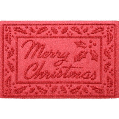 Bungalow Flooring 1'8"x2'6" WaterHog 'Merry Christmas' Door Mat