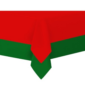 Plastic Tablecloth Disposable, Tablecloths for Rectangle Tables 54 inch. x 108 inch. Fits Tables Up to 8 Feet, Table Cloth for Party - SparkSettings - 1 of 4