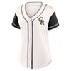 MLB Colorado Rockies Women's Short Sleeve White Fashion Jersey - 2 of 3
