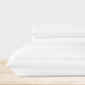 Luxury 500 Thread Count Bed Sheets Set - 100% Cotton Sateen Sheets Set, Soft, Cool & Breathable, Deep Pocket by California Design Den - 1 of 4