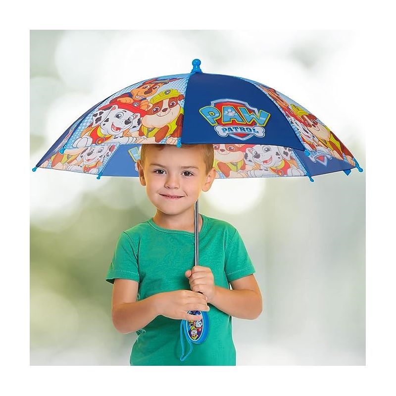 Paw Patrol Boy’s Umbrella, Kids Ages 3-7- Light Blue, 2 of 3