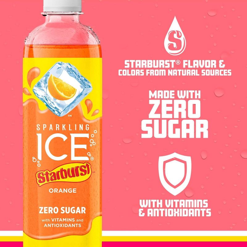 Sparkling Ice Orange Starburst - 17 fl oz Bottle, 3 of 7