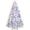 Yaheetech 6Ft/7.5Ft/9Ft Pre-lit Flocked Artificial Christmas Tree - 2 of 4
