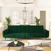 vidaXL 2-Seater Sofa Bed with Two Pillows Loveseat Couch Furniture Velvet - 2 of 4