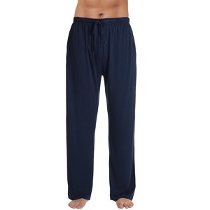 #followme Super Soft Men's Knit Pajama Pants with Pockets - Mens PJ Bottoms - 1 of 3
