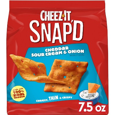 Cheez-It Snap'd Cheddar Sour Cream & Onion Crackers - 7.5oz