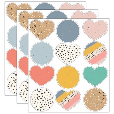 Carson Dellosa Education We Belong Jumbo Hearts & Dots Cut-Outs, 12 Per Pack, 3 Packs