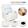 Electric Power Recliners with Massage and Heat Adjustable Faux Leather Armchair with Cup Stand, Ideal for Living Room, Office, Bedroom - 4 of 4
