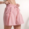 Anna-Kaci Active Women's High Waist Active Shorts with Drawstring Waistband Pleated Side Pockets and Relaxed Fit - 4 of 4