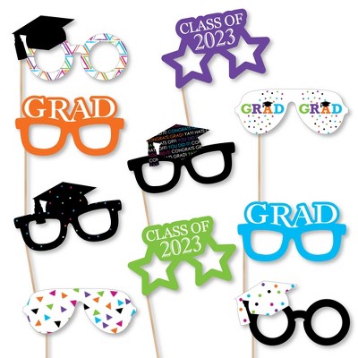 Big Dot Of Happiness Canada Day Glasses - Paper Card Stock Canadian Party  Photo Booth Props Kit - 10 Count : Target