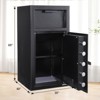 Coin Slot Safe, Heavy-Duty Cabinet Safe with Numeric Keypad and 2 Emergency Keys, Anti-Phishing Safe for Storing Valuables and Important Documents - 2 of 4