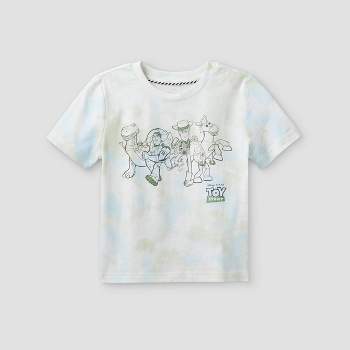 Toddler Boys' Disney Toy Story Short Sleeve Graphic T-Shirt - Green/Blue