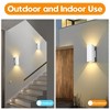 DAKAFUL Modern Outdoor Wall Sconce,Aluminum Square Up Down LED Light, Waterproof Exterior Fixture for Porch/Patio/Garden/Garage(2-Pack) - 4 of 4