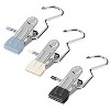 iMountek"30 Pack Heavy Duty Multifunctional Hanging Clips for Closet, Laundry, Boots, Jeans, & Accessories"Grey, Black - 3 of 4