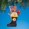 Collections Etc Hand-Painted Fireman's Boot Christmas Ornament - 2 of 2