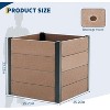 Wood Look Elevated Garden Bed for Patio,Deep Root Planter Box with Durable Composite Material - 2 of 4