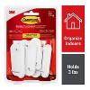 Command Medium Sized Wire Decorative Hooks White: Adhesive Wall Hooks, 3 lb Capacity, 7 Pack - 2 of 4