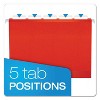 Pendaflex Reinforced Hanging Folders 1/5 Tab Letter Red 25/Box 415215RED - image 4 of 4