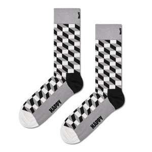 Happy Socks Adult Men and Women Crew Filled Optic Socks in sustainable materials - Pair of socks in different size and colors - 1 of 4