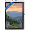Trends International Lantern Press - Great Smoky Mountains Spring Flowers Framed Wall Poster Prints - 3 of 4