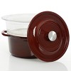 Kenmore Elite Oak Park 5 Quart Enameled Cast Iron Casserole with Lid and Glass Steamer - 2 of 4