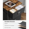 SONGMICS Dresser for Bedroom, Storage Organizer Unit with 3 Fabric Drawers, Chest of Drawers, Steel Frame, Rustic Brown and Black - 4 of 4