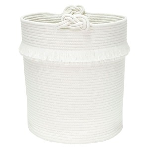 Round Fabric Toy Storage Bin White - Pillowfort , 16 inche