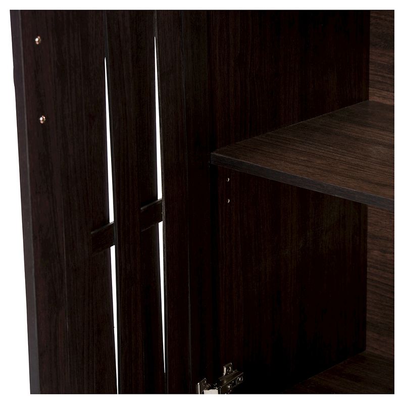 Excel Modern and Contemporary Sideboard Storage Cabinet - Dark Brown - Baxton Studio, 5 of 7