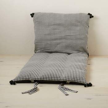 Woven Textured Lounge Pillow Dark Gray/Off-White - Opalhouse™ designed with Jungalow™