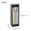 Unique Bargains Sturdy Paper Clear Window Wine Gift Bags with Rope Handles 4.92"x3.35"x14.2" - 2 of 4