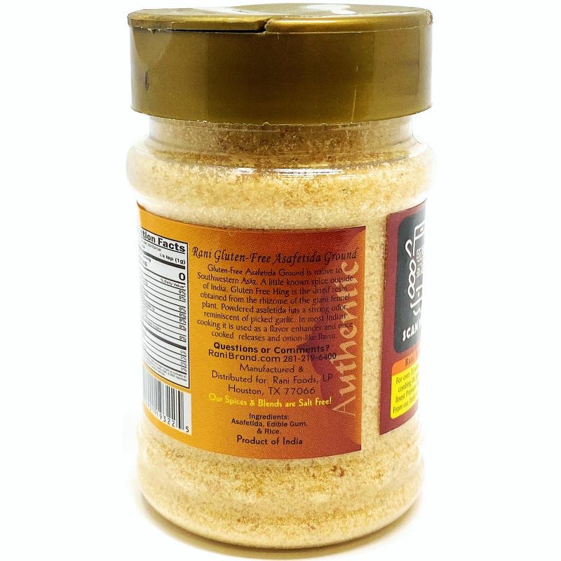 Asafetida (Hing) Ground Gluten Friendly - 3.75oz (106g) - Rani Brand Authentic Indian Products, 3 of 8