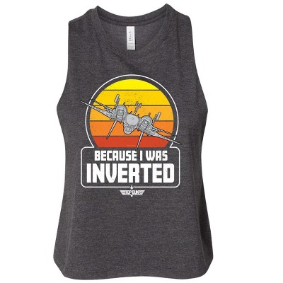 Women's - Top Gun - Because I Was Inverted Graphic Racerback Tank
