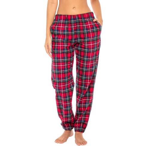 #followme Microfleece Men's Buffalo Plaid Pajama Pants with Pockets (Red,  Grey & Black Plaid, 3X-Large) 