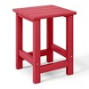 WestinTrends Malibu Kids Outdoor Patio Furniture HDPE Adirondack Square Side Table - 4 of 4