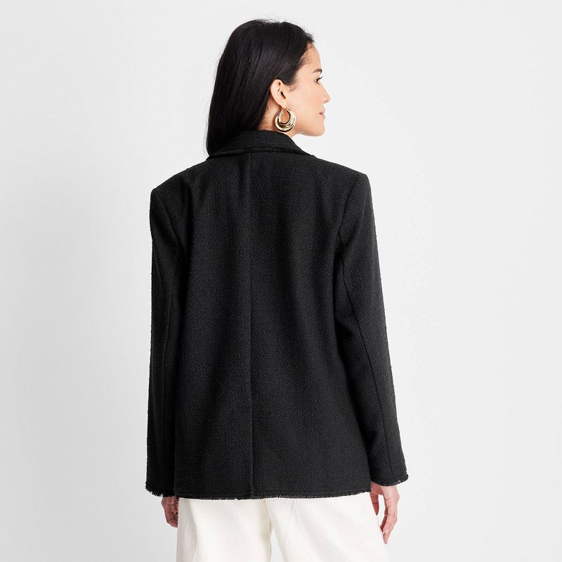 Women's Boucle Frayed Edge Blazer - Future Collective™ with Jenny K. Lopez, 2 of 7