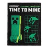 Minecraft Time To Mine Creeper Throw Blanket (45 x 60) - 2 of 4