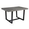 NicBex 72"/52" Modern Rectangle Dining Table for 4-6 Seaters,Kitchen Table with Pine Wood Tabletop and Metal Open Frame for Kitchen,Gray/Brown/Oak - 4 of 4