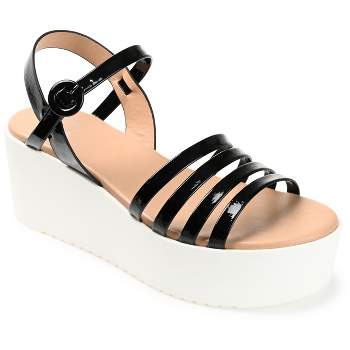 Journee Collection Womens Miragge Tru Comfort Foam Ankle Strap Platform Sandals
