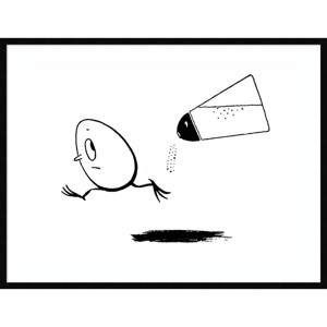 Illustration from Key to Cooking by Josephine Terry: Escape Egg & Salt Shaker - Amanti Art Giclee Print - 1 of 4