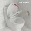 Toilet Seat With Toddler Seat - Potty Seat Attachment for Toilet,Fits Both Adult And Child,Quiet,14.05"×16.96"×3.74"，White - 3 of 4
