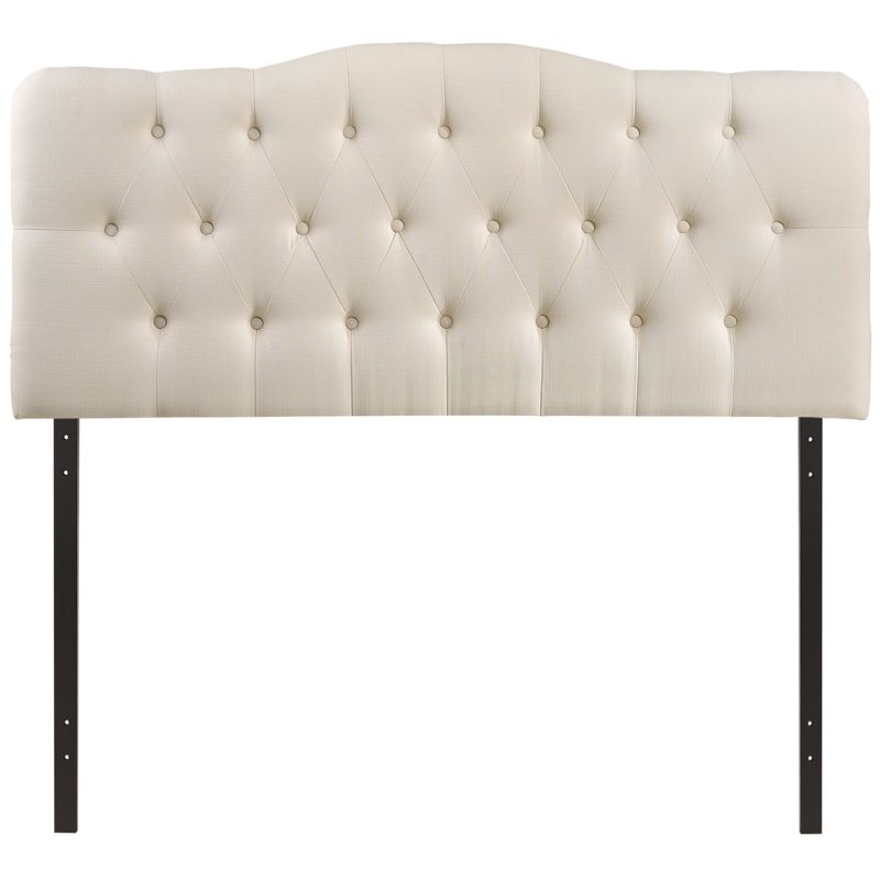 Annabel King Upholstered Fabric Headboard Ivory - Modway, 1 of 6