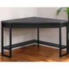 HomeRoots 42" Gray and Black Corner Computer Desk - 2 of 4